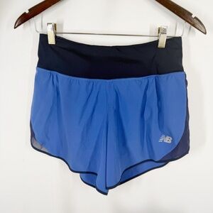 New Balance Women's Blue Running Shorts Size Small Built in Brief Pockets